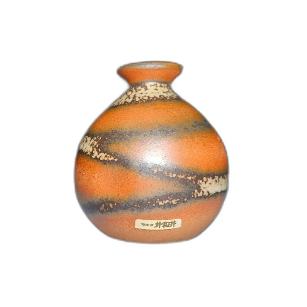 Vintage Japanese Pottery Bud Vase 4.25